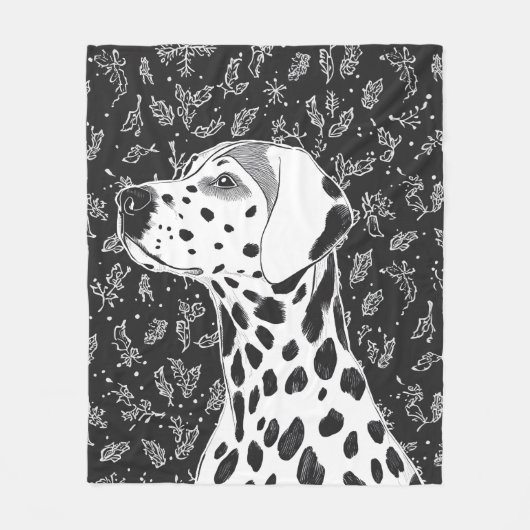 Dalmatian blanket fleecedecke (Vorderseite)