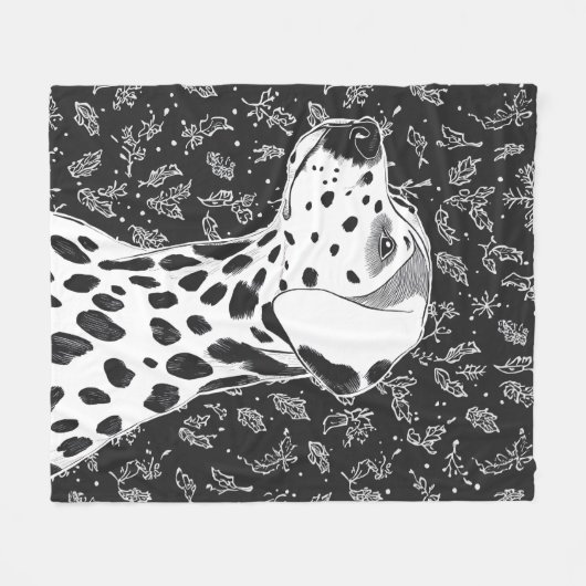Dalmatian blanket fleecedecke (Vorderseite (Horizontal))