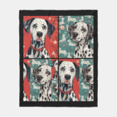 Dalmatian blanket fleecedecke (Vorderseite)