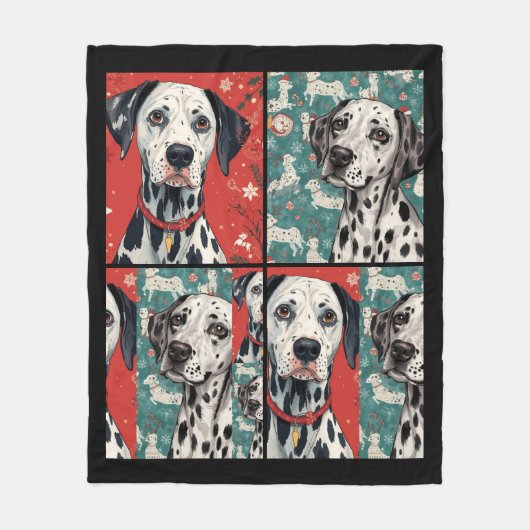 Dalmatian blanket fleecedecke (Vorderseite)