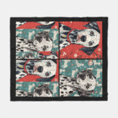 Dalmatian blanket fleecedecke (Vorderseite (Horizontal))