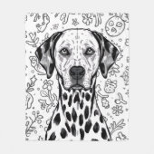 Dalmatian blanket fleecedecke (Vorderseite)