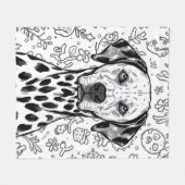 Dalmatian blanket fleecedecke (Vorderseite (Horizontal))