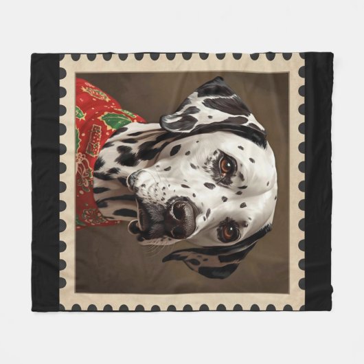 Dalmatian blanket fleecedecke (Vorderseite (Horizontal))