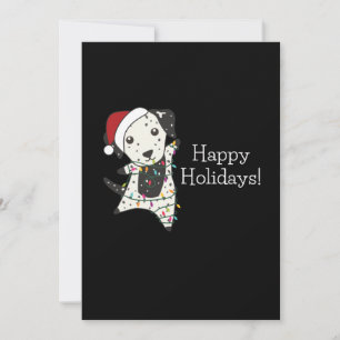 Dalmatian Christmas Dog Winter Animals Dogs Feiertagskarte