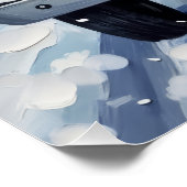 Dalmatian Christmas Red Truck Holiday Poster (Ecke)