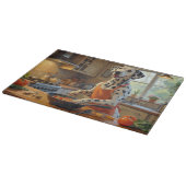 Dalmatian Cooking in Kitchen Schneidebrett (Ecke)