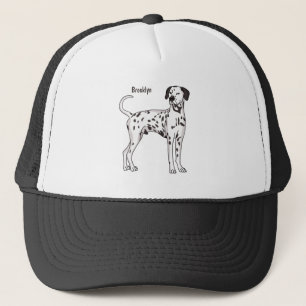 Dalmatian dog cartoon truckerkappe
