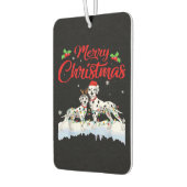Dalmatian Dog Christmas Lights Santa Hat Xmas Dog Autolufterfrischer (Links)