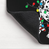 Dalmatian Dog Christmas Lights Santa Xmas Pet Dog  Mousepad (Ecke)