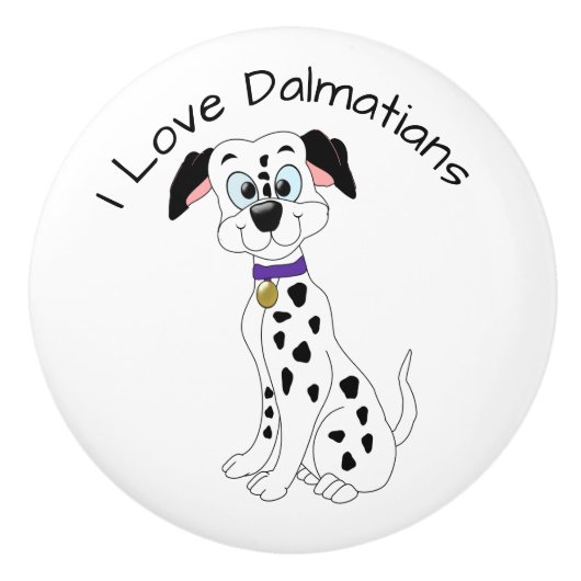 Dalmatian Dog Design Keramikknauf (Vorderseite)
