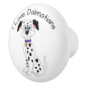 Dalmatian Dog Design Keramikknauf (Rechts)