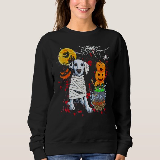 Dalmatian Dog Halloween Costume Dog Sweatshirt (Vorderseite)