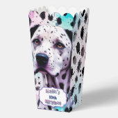 Dalmatian Dog Pink Purple Turquoise Birthday Geschenkschachtel (Vorderseite)