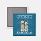 Dalmatian Dog Ugly Christmas Santa Reindeer Xmas P Magnet (Vorderseite/Rückseite)