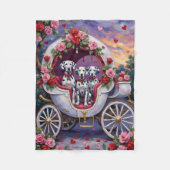 Dalmatian Dog Valentine's Day Fleecedecke (Vorderseite)