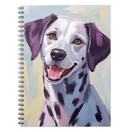 Dalmatian Dog Watercolor Painting Notizblock