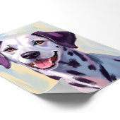 Dalmatian Dog Watercolor Painting Pet Art Poster (Ecke)
