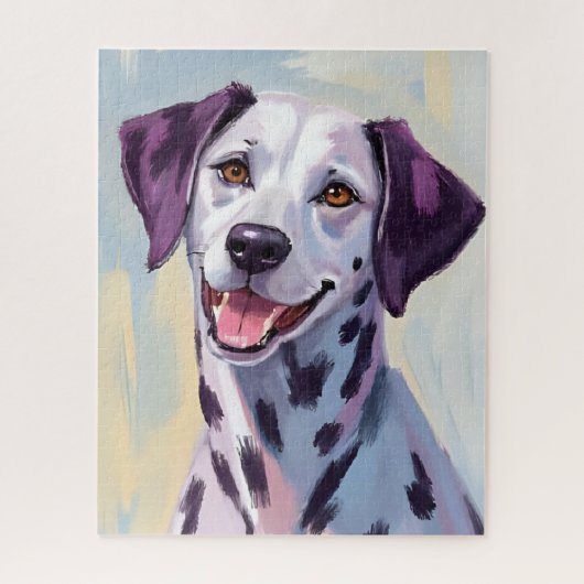 Dalmatian Dog Watercolor Painting Puzzle (Vertikal)