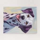 Dalmatian Dog Watercolor Painting Puzzle (Horizontal)