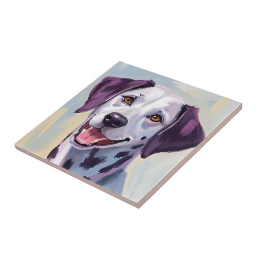 Dalmatian | Dog Watercolor Pet Painting Fliese (Seite)