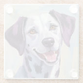 Dalmatian | Dog Watercolor Pet Painting Glasuntersetzer (Rückseite)