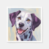 Dalmatian | Dog Watercolor Pet Painting Serviette (Vorderseite)