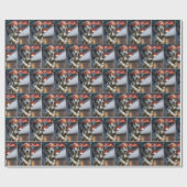 Dalmatian Dog With a Fire Hose Geschenkpapier (Flach)