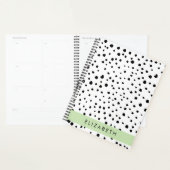 Dalmatian Dots, Spots, Black and White, Your Name Planer (Anzeige)