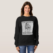 Dalmatian funny dog lover gift Premium Sweatshirt (Vorne ganz)