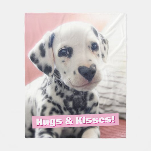 Dalmatian Heart Nose Fleecedecke (Vorderseite)