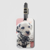 Dalmatian Heart Nose Gepäckanhänger (Vorderseite Vertikal)