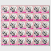 Dalmatian Heart Nose Geschenkpapier (Flach)
