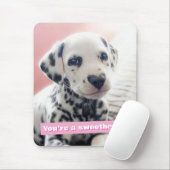Dalmatian Heart Nose Mousepad (Mit Mouse)