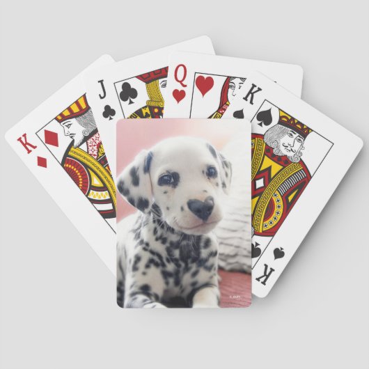 Dalmatian Heart Nose Spielkarten (Rückseite)