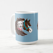 Dalmatian & Horse Buddies Kaffeetasse (Vorderseite Links)