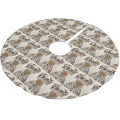 Dalmatian-Hund Baumskleid Polyester Weihnachtsbaumdecke (Schrägansicht)
