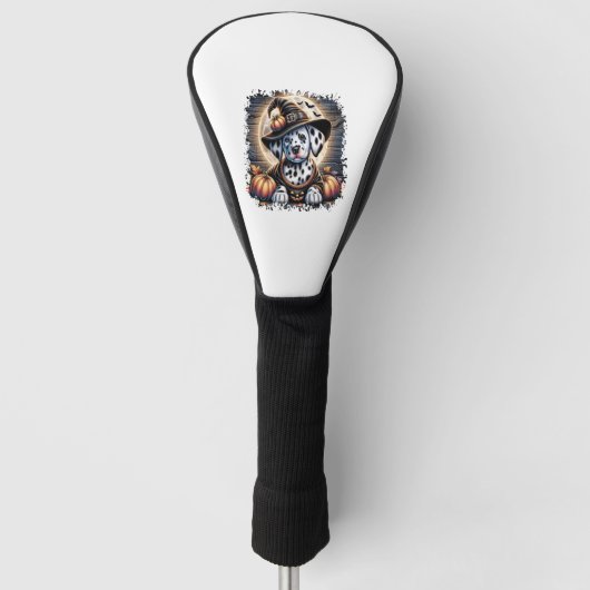 Dalmatian-Hund Halloween Golf Headcover (Vorderseite)