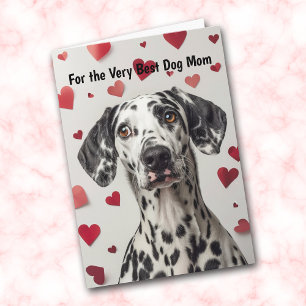 Dalmatian-Hund-Herz Du bringst meinen Schwanz zum Feiertagskarte