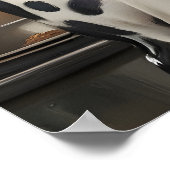 Dalmatian In Chefs Hat Poster, Pet Poster (Ecke)