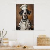 Dalmatian In Chefs Hat Poster, Pet Poster (Küche)