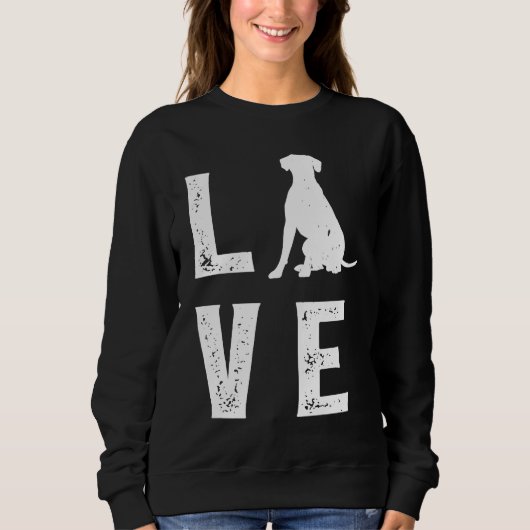 Dalmatian Love  1 Sweatshirt (Vorderseite)