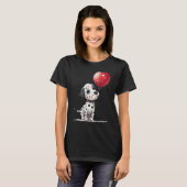 Dalmatian Love Heart for Valentines Day on Dalmati T-Shirt (Vorne ganz)