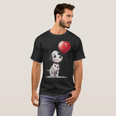 Dalmatian Love Heart for Valentines Day on Dalmati T-Shirt (Vorne ganz)