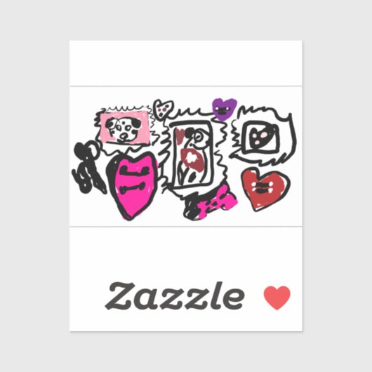 Dalmatian lovely aufkleber (Blatt)