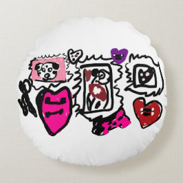 Dalmatian lovely rundes kissen