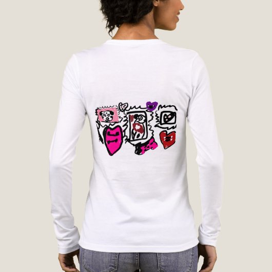 Dalmatian lovely  Tri-Blend shirt (Rückseite)