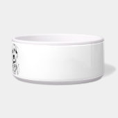 Dalmatian Minimalist Line Art personalized bowl Napf (Rechts)