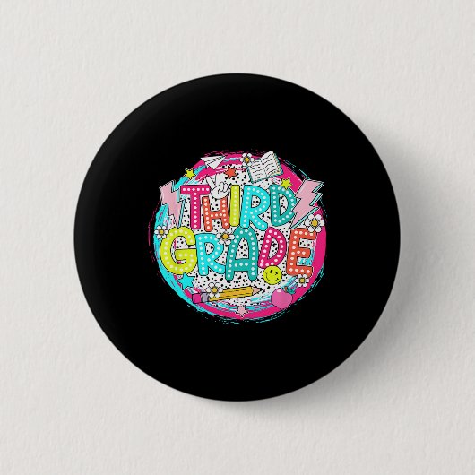 Dalmatian-Punkte-Traum 3. Team Lehrer der dritten  Button (Vorderseite)