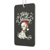Dalmatian Puppy Dog In A Christmas Santa Hat Xmas Autolufterfrischer (Links)